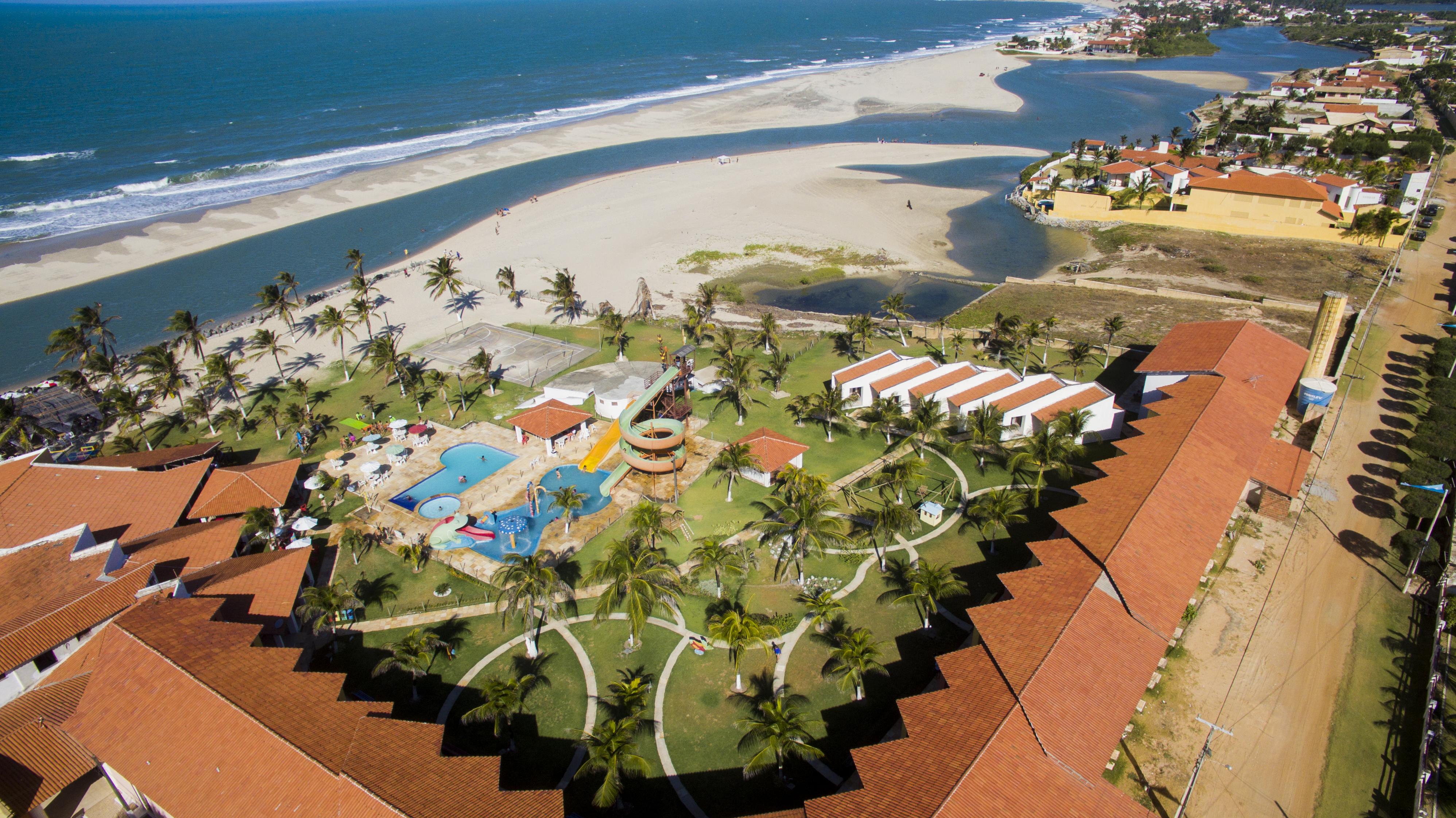 Jangadeiro Praia Hotel Resort - Parque Aquatico E Pe Na Areia 알퀴라즈 외부 사진