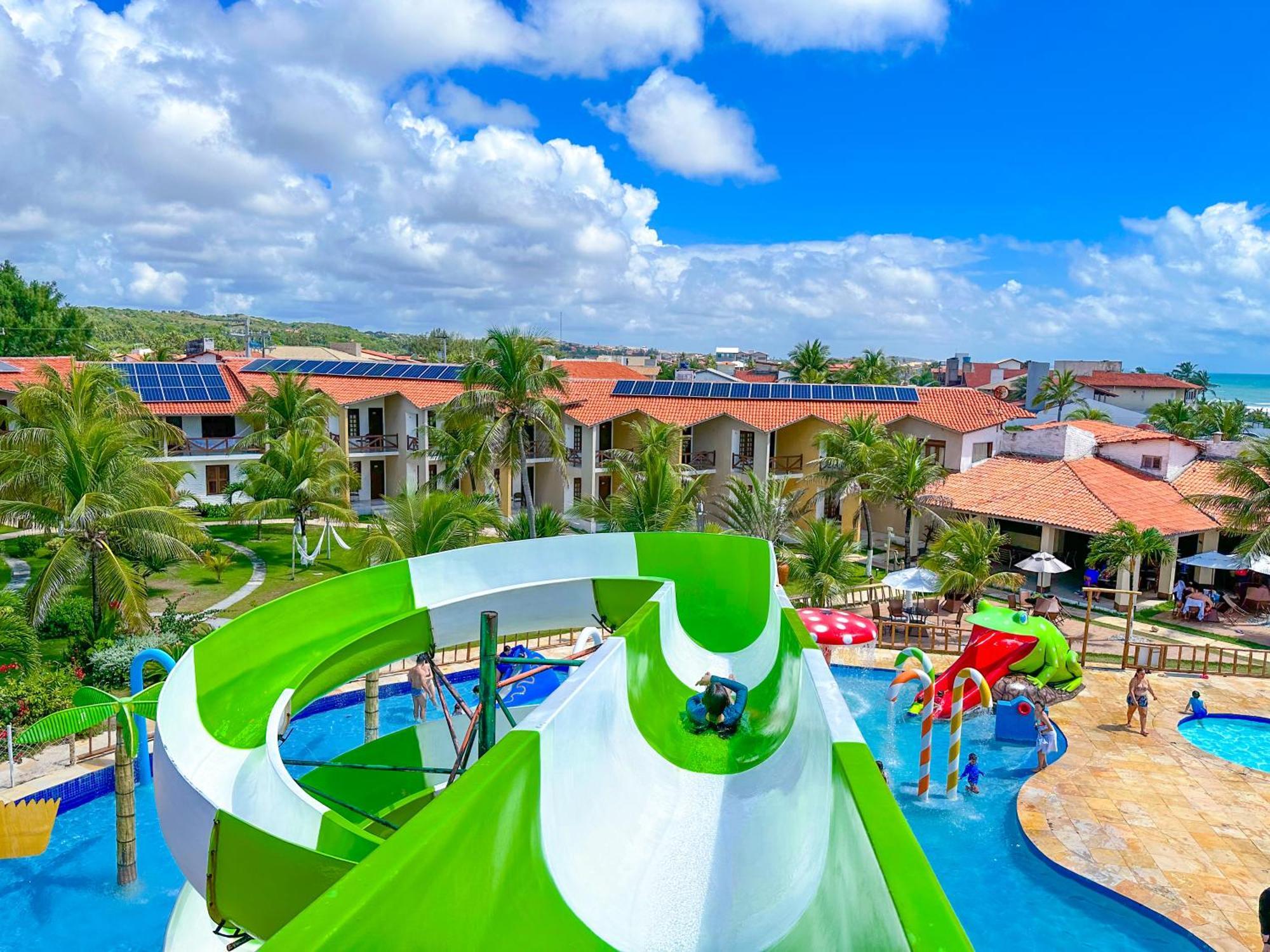 Jangadeiro Praia Hotel Resort - Parque Aquatico E Pe Na Areia 알퀴라즈 외부 사진