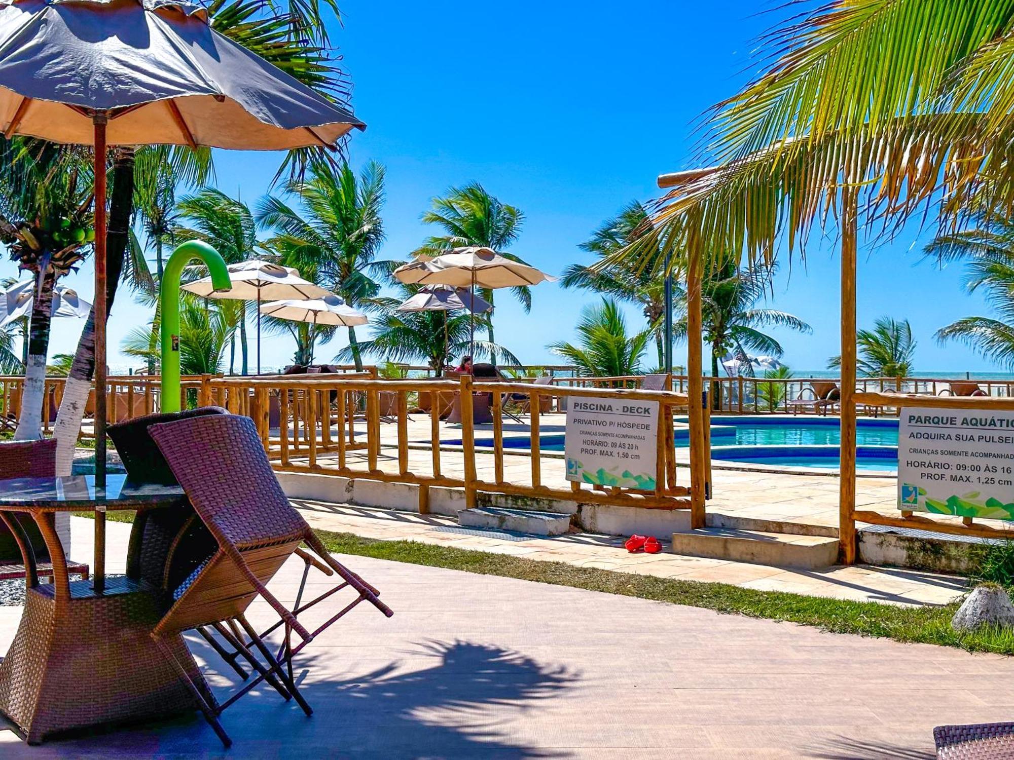 Jangadeiro Praia Hotel Resort - Parque Aquatico E Pe Na Areia 알퀴라즈 외부 사진