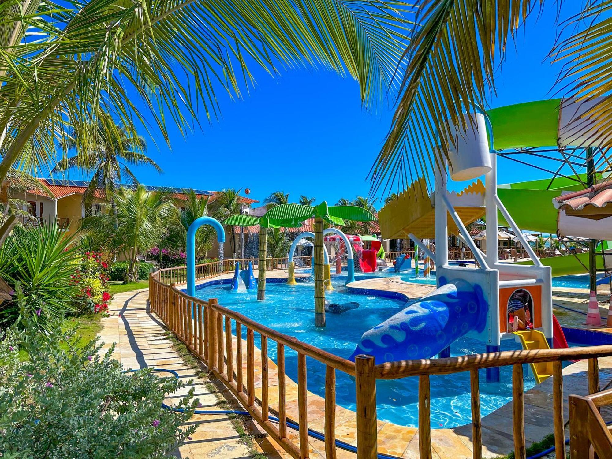 Jangadeiro Praia Hotel Resort - Parque Aquatico E Pe Na Areia 알퀴라즈 외부 사진