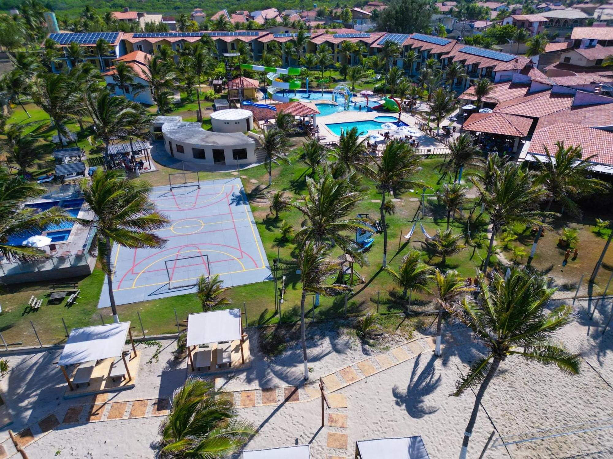 Jangadeiro Praia Hotel Resort - Parque Aquatico E Pe Na Areia 알퀴라즈 외부 사진