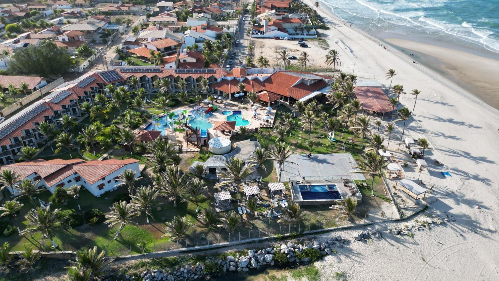 Jangadeiro Praia Hotel Resort - Parque Aquatico E Pe Na Areia 알퀴라즈 외부 사진